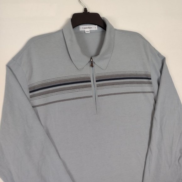 CALVIN KEIN long-sleeved shirt for men gray size XL - Picture 6 of 7